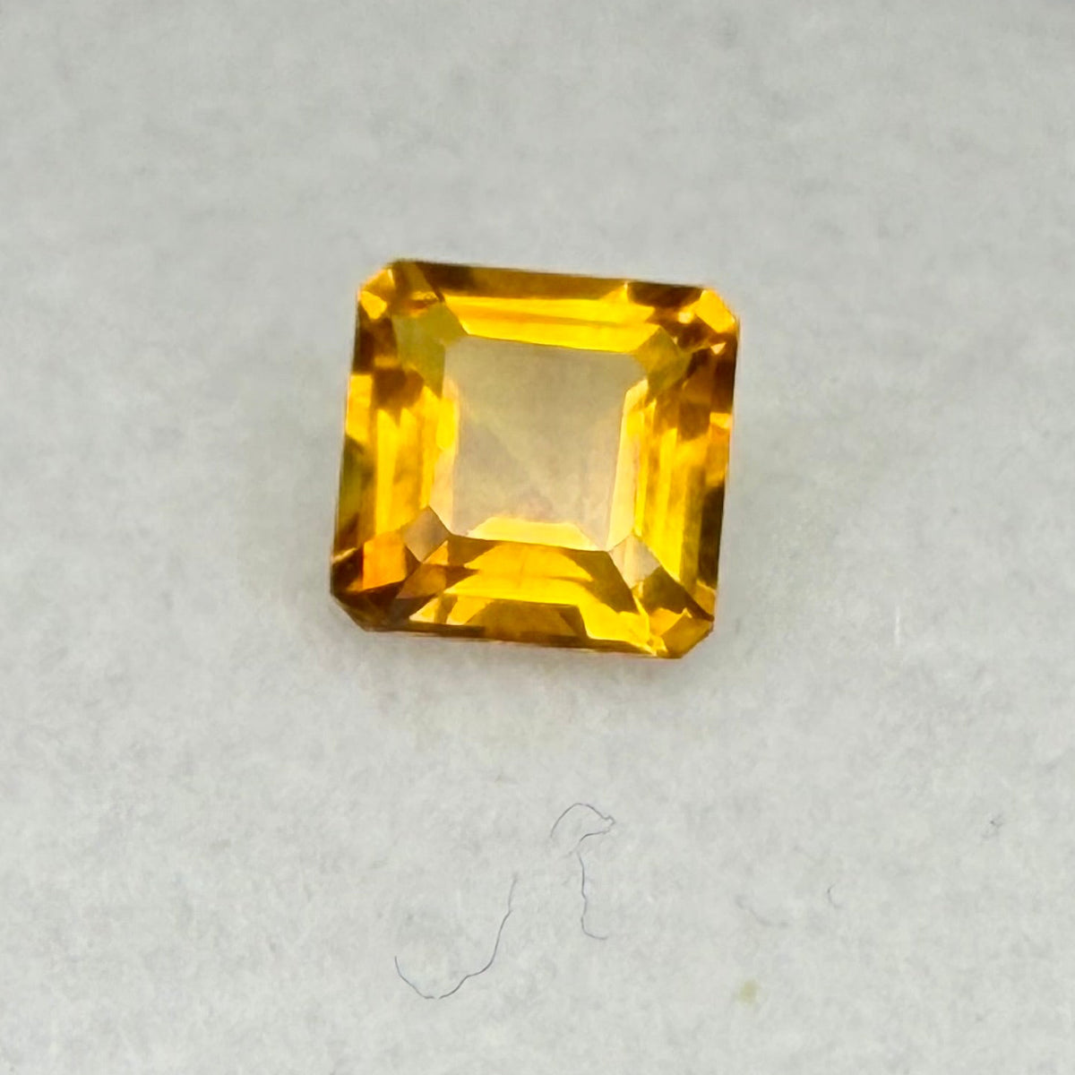 Madeira Citrine, 6mm Asscher Cut, Brazil