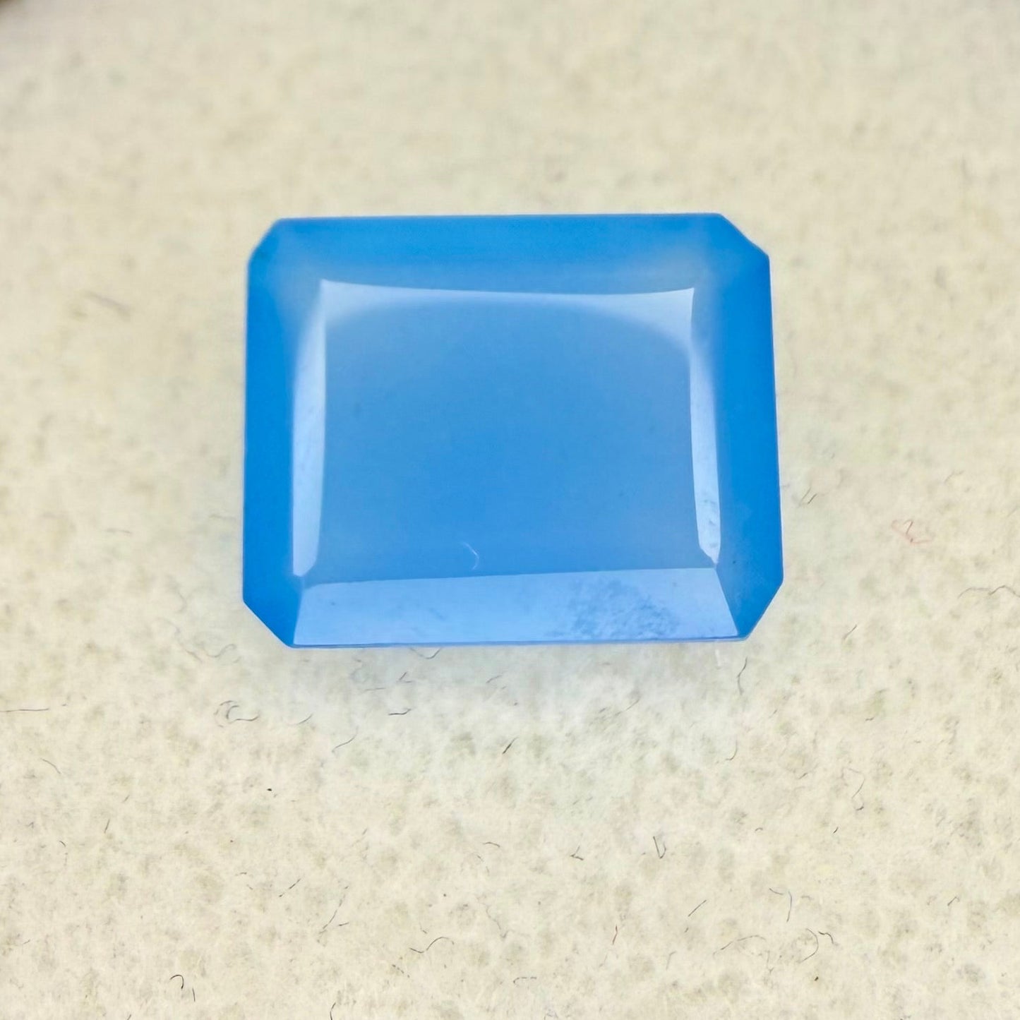 Blue Chalcedony, 12x10mm Emerald Cut, Ave Ct Wt 5.50