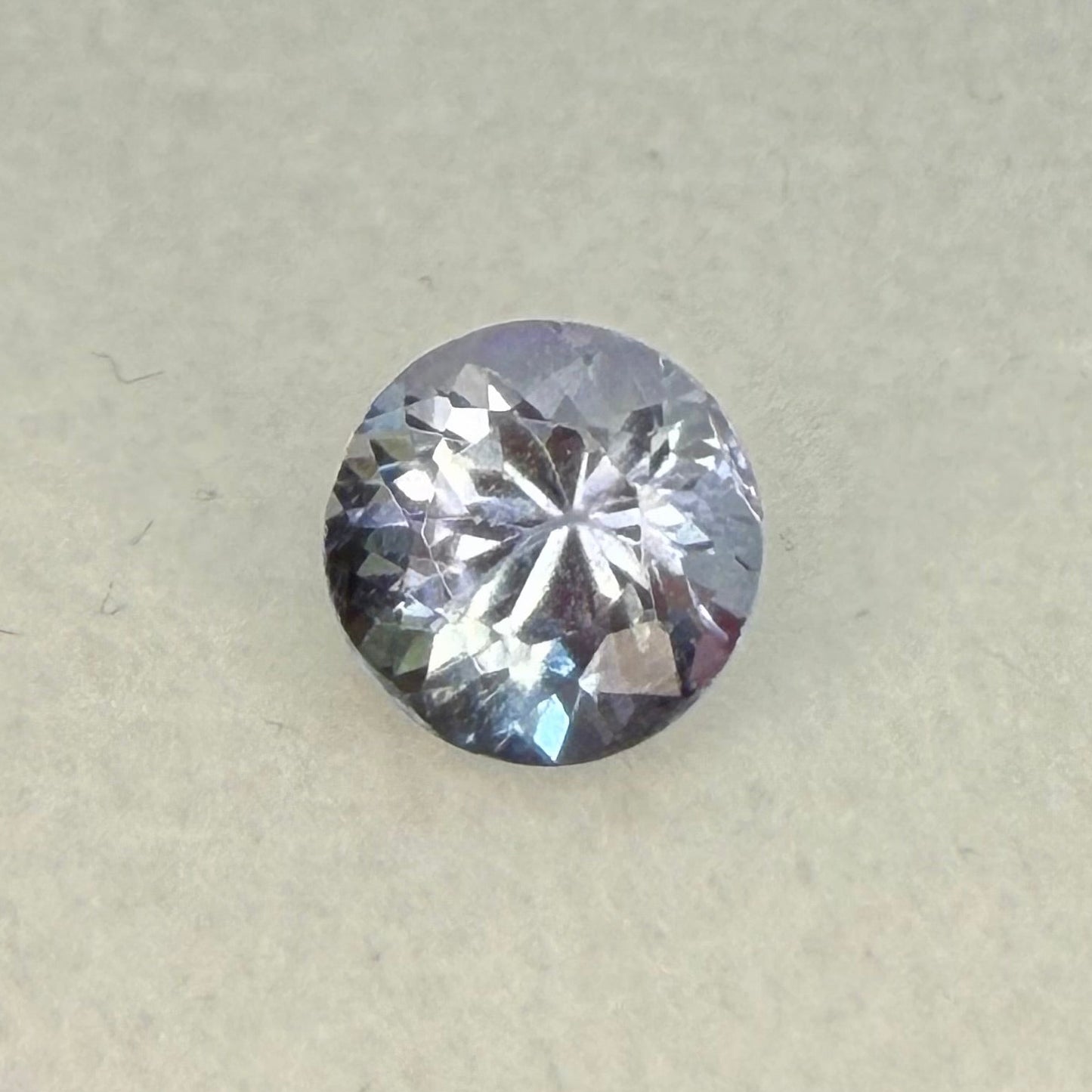 Tanzanite, 5.5mm Round, .88 Carats, Unheated