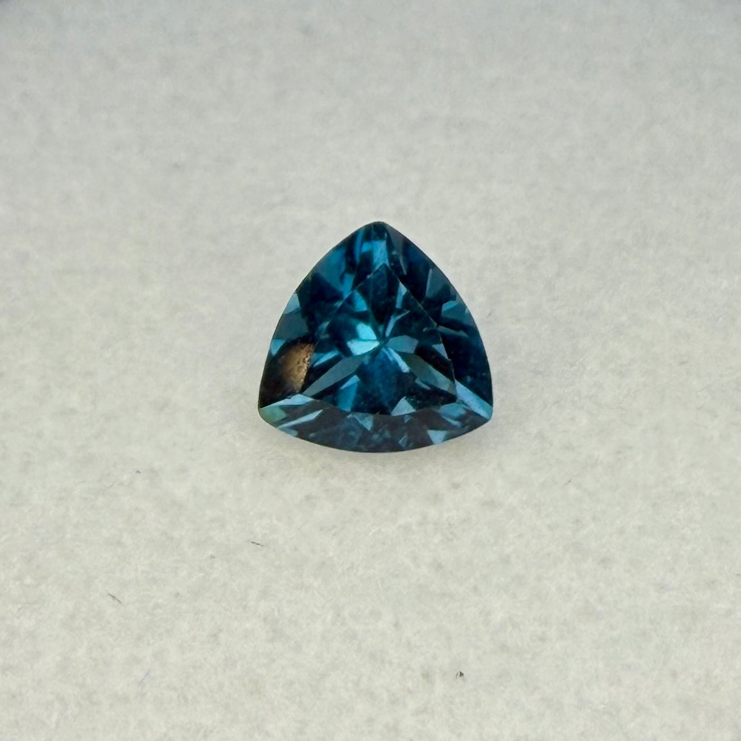 London Blue Topaz, 6mm Trillion Cut, Ave Ct Wt .90