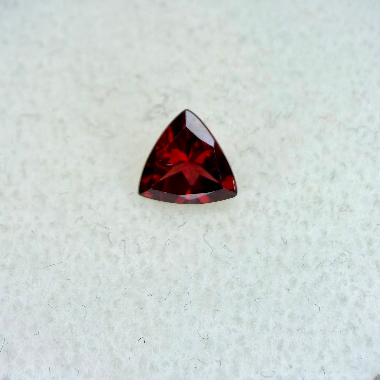 Pyrope Garnet, 6mm Trillion Cut, Ave Ct Wt .85
