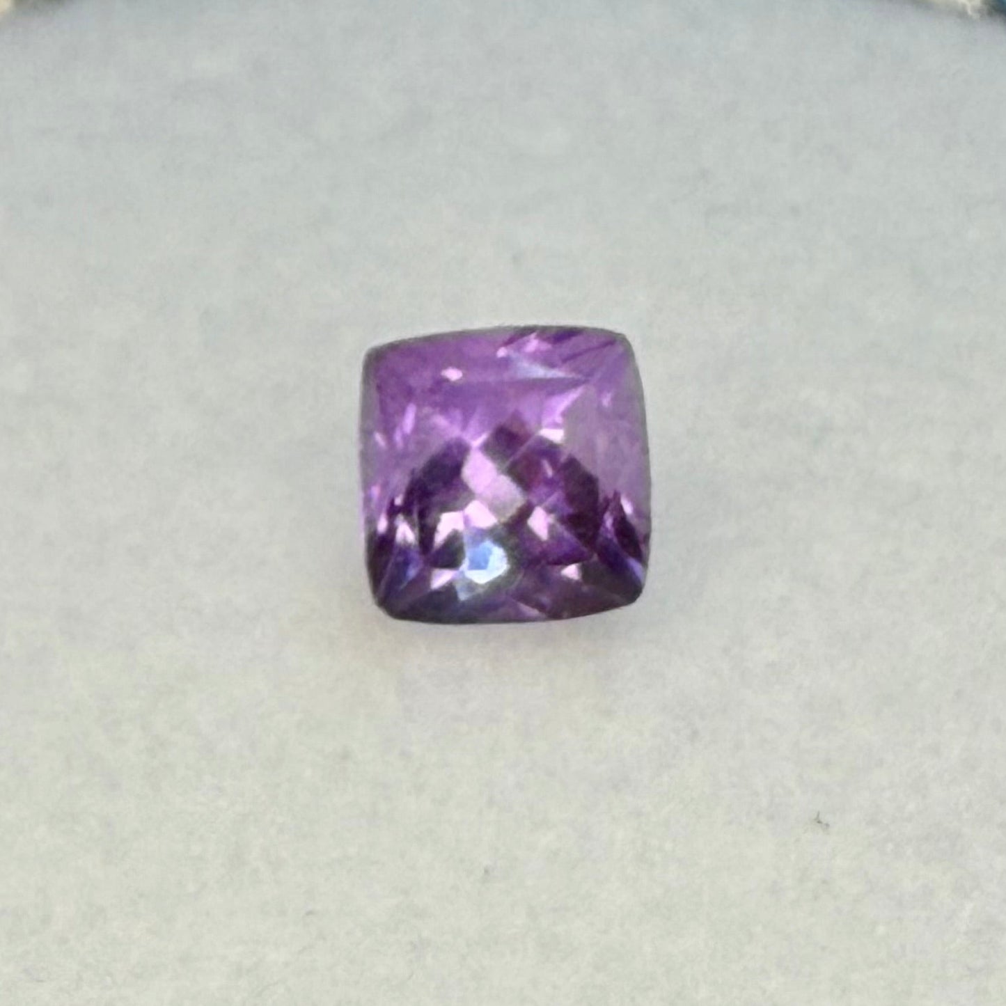 Brazilian Amethyst, 5mm Cushion Cut, Ave Ct Wt .50