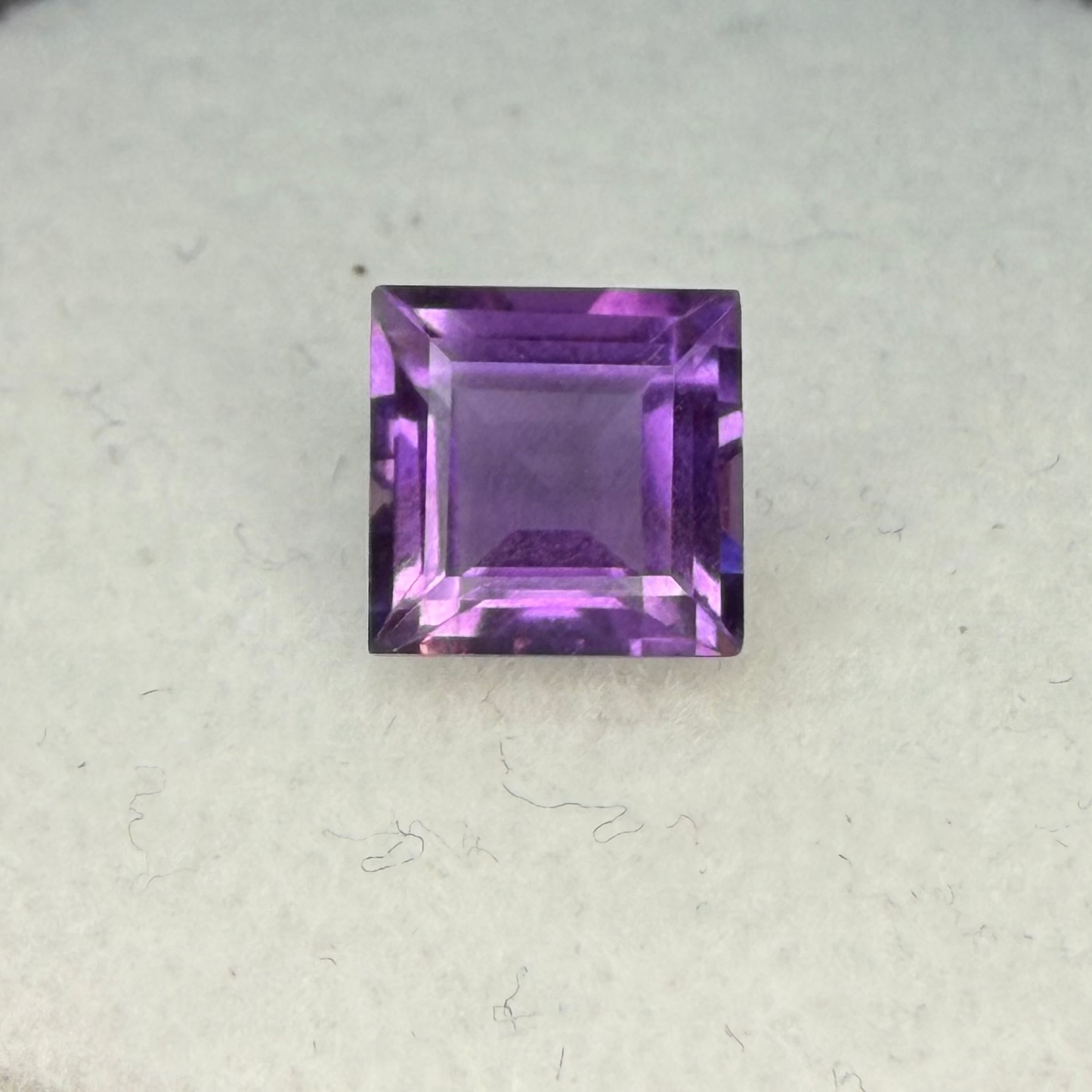 Brazilian Amethyst, 7mm Square Cut, Ave Ct Wt 1.6