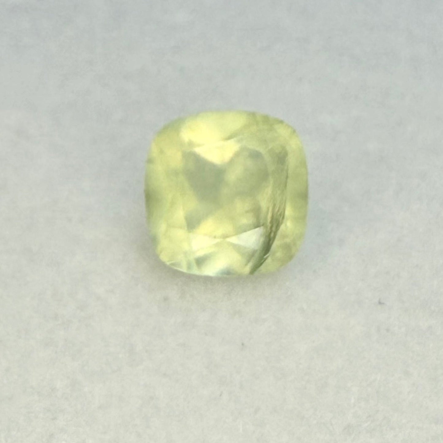 Prehnite, 6mm Cushion Cut, Ave Ct Wt 1.10