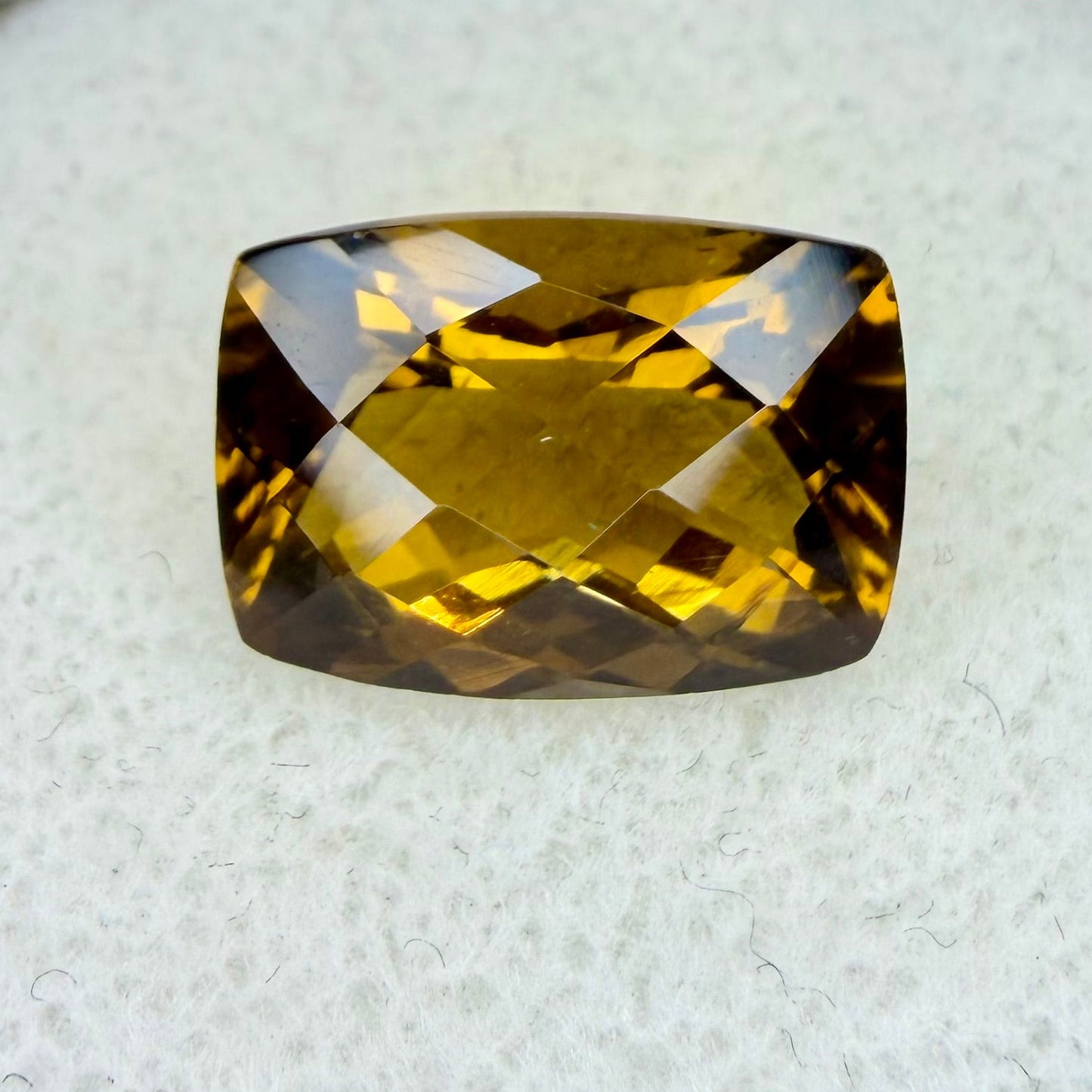 Sunset Quartz, 14x10mm Elongated Cushion Cut Checkerboard Top, Ave Ct Wt 5.80