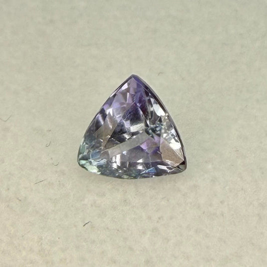 Tanzanite, 6mm Trillion Cut, .89 Carats, Unheated