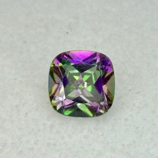 Mystic Topaz, 7mm Cushion Cut, Ave Ct Wt 1.70