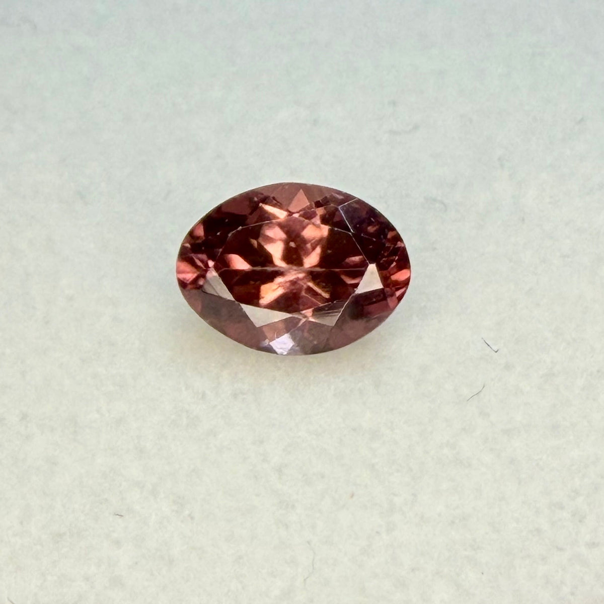 Cambodian Blush Rose Zircon, 8x6mm Oval Cut, Ave Ct Wt 1.85