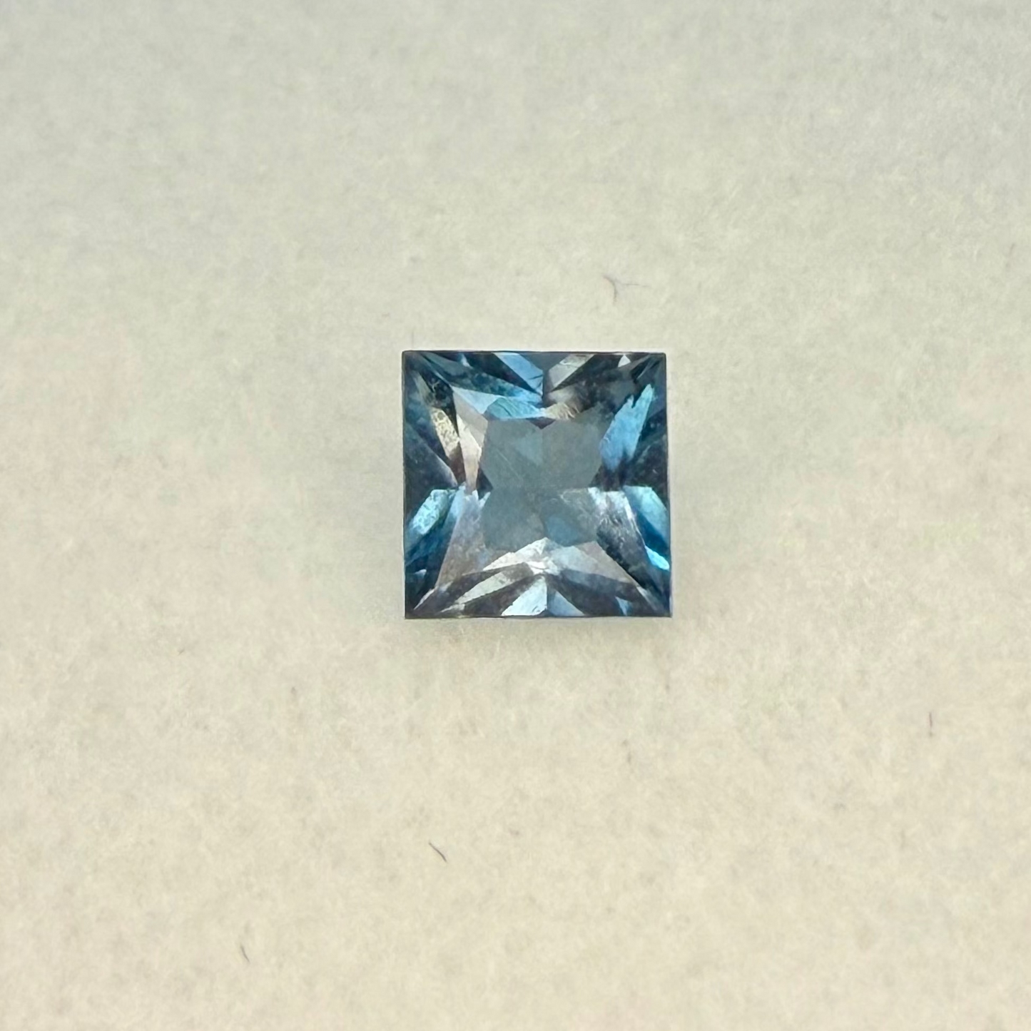 London Blue Topaz, 5mm Square Cut, Ave Ct Wt .76
