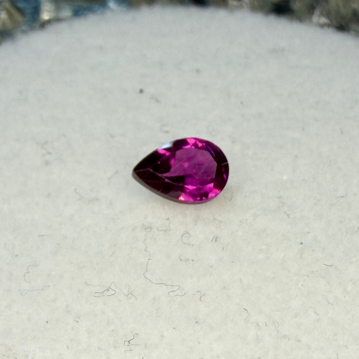 Rhodolite Garnet, 6x4mm Pear Cut, Ave Ct Wt .45