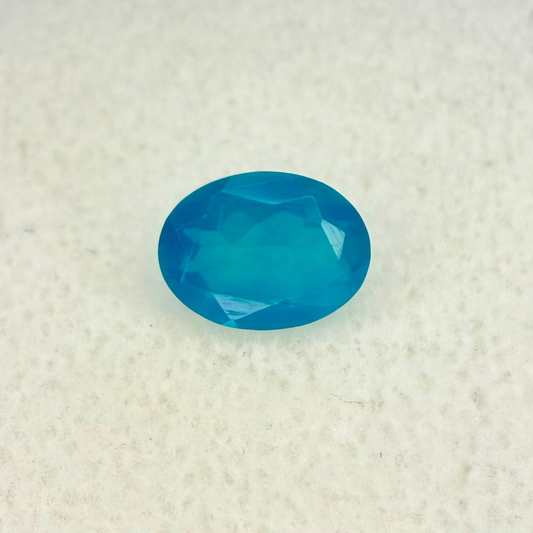 Dark Blue/Green Opal, Faceted 8x6mm Oval Cut, Ave Ct Wt .71