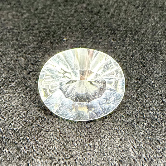 Old Stock Brazilian Petalite, 11x9mm Oval Concave Cut, 2.34 Carats