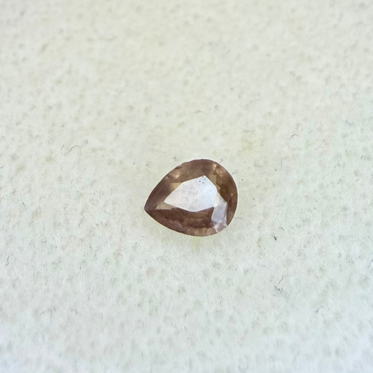 African Color Change Garnet, 5.5x4.5 Pear Cut, .41 Carats, Unheated