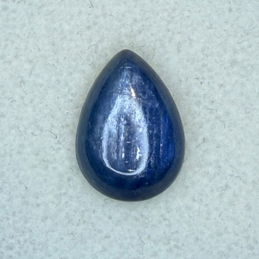 Kyanite Cabochon, 14x10mm Pear Cut, Ave Ct Wt 6.10
