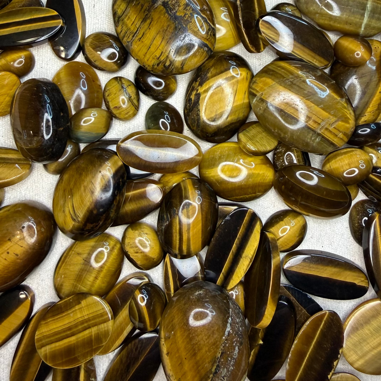 Tiger's Eye (Cabochons) Bulk Lot - 100 Carats